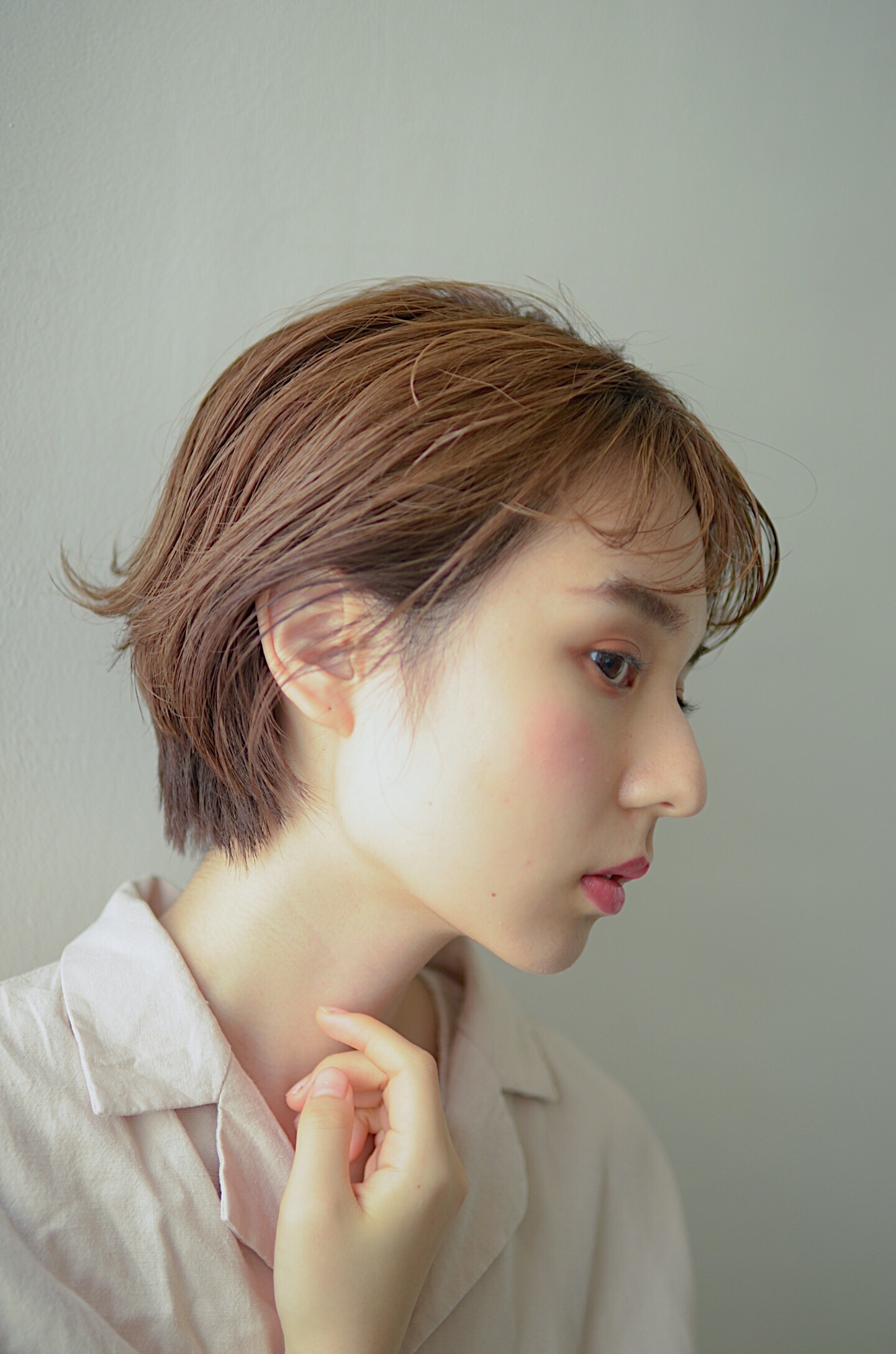 ショート×無造作カール